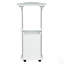 Chariot pour ordinateur portable ajustable avec rangement, idéal pour les espaces de travail ergonomiques et organisés