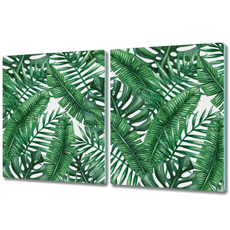 Argenta Palm Trees Leaf Chopping Board, 30cm L x 52cm W
