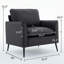 Fauteuil d'appoint en similicuir, fauteuil Clue-2132189743