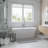 67" x 32" Freestanding Soaking Acrylic Bathtub