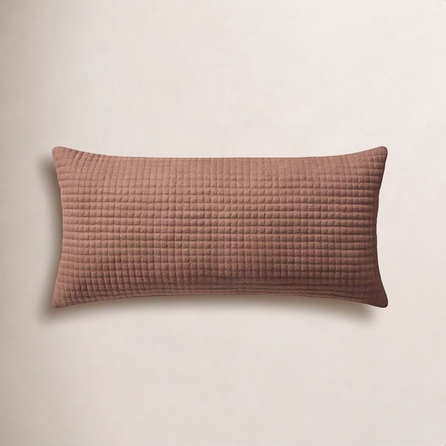 Christopher Pillow Cover, Rust, Rectangular 27"H x 12"W, Polyester