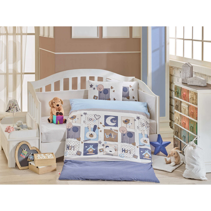 Ensemble de housse de couette 100% coton 4 pièces Essedin