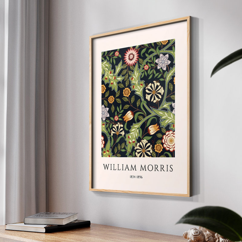 William Morris, reproduction encadrée XXIX, Noir, H 14 po x l 11 po