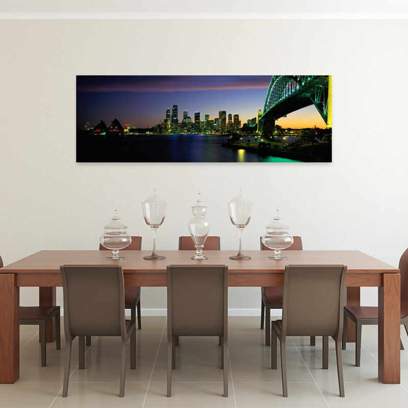 Sydney Australia 1 Piece Wrapped Canvas Panoramic Wall Art, 50.8 cm H x 152.4 cm W