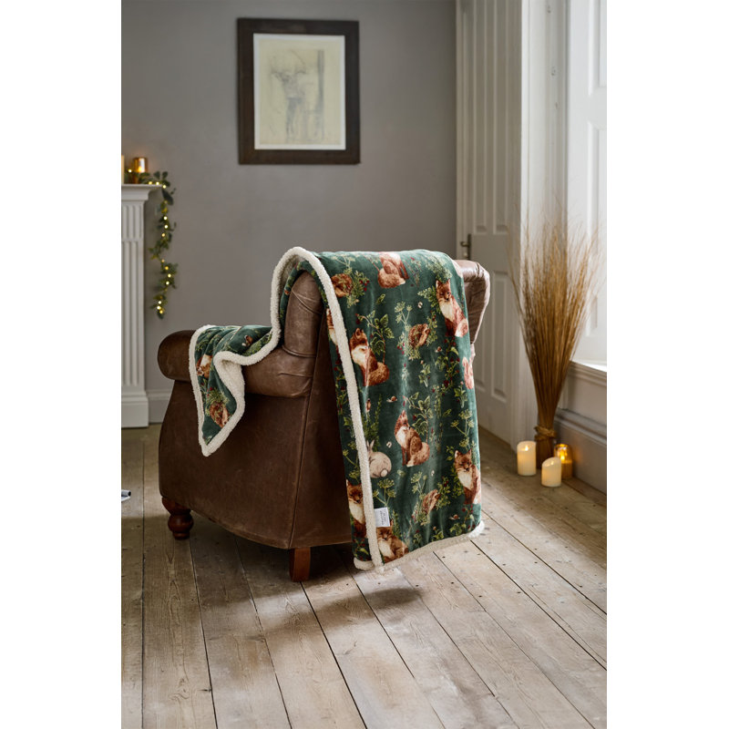 Deyongs 1846 Throw, Green Abstract 2