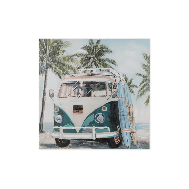 Sunny Adventure Hand -Painted Acrylic Painting