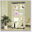 Vitrine lumineuse en verre à deux portes avec 4 tablettes, noir