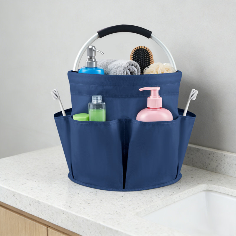 Foldable Cleaning Caddy, Portable Beach Basket, Multifunctional Storage Basket for Camping, Gardening, Picnic