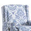 Fauteuil inclinable et oscillant rembourré à oreilles avec poignées manuelles et garniture Naihead-1772612637