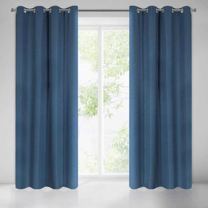 Blackout Curtain Single Panel, Navy Blue