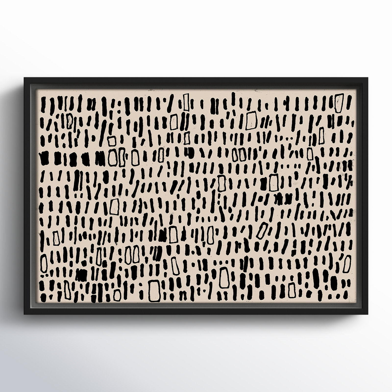 Timber Solid Wood Rectangle Acrylic Painting Print , 13.5" H x 19.5" W, Black