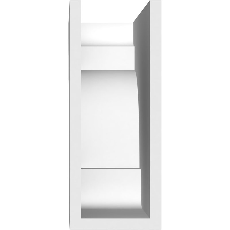 Queue de chevron standard en PVC de qualité architecturale New Brighton, H 10 po x L 4 po x P 16 po