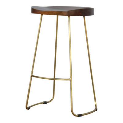 Cirincione Counter Stool with Metal Frame