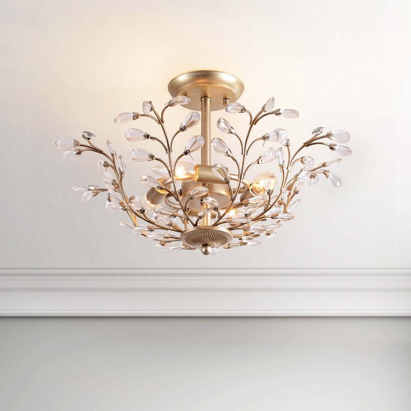 Plafonnier semi-encastré 8 lumières