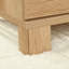 Bureau en L, finition brune