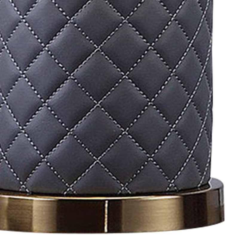 Aria Metal Table Lamp, Brass/Gray