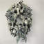 Flocked Pine With Harlequin Bows And Ornaments Christmas Wreath - 24" - Unlit