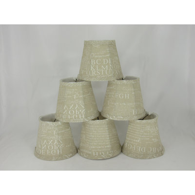 5'' H Cotton Empire Candelabra Shade