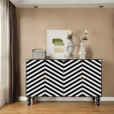 French Vintage Solid Wood Sideboard