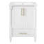 Meuble-lavabo moderne 24 po avec lavabo en céramique et tablette réglable-129021226
