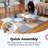 Foam Floor Tiles For Kids - Non-Toxic Comfortable Baby Play Mat And Interlocking Foam Tiles, Fits With  Playpen Mat For Crawling & Development, Soft Play Mat For Babies 6-12 Months