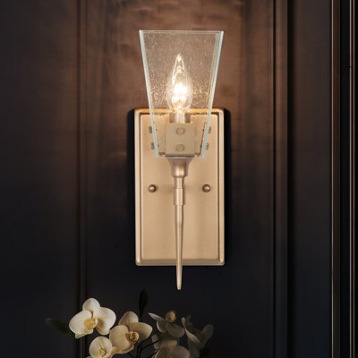 Berus 1-Light Dimmable Brushed Gold Wall Sconce