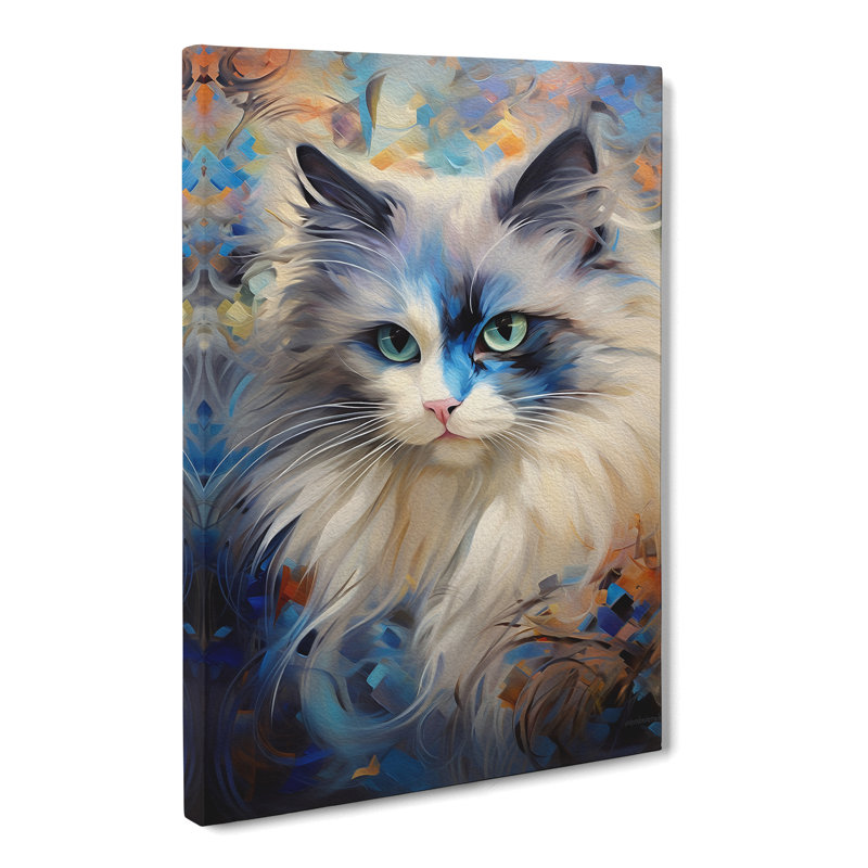 Ragdoll Cat Abstract No.3 - Wrapped Canvas, 60cm H x 40cm W x 3cm D