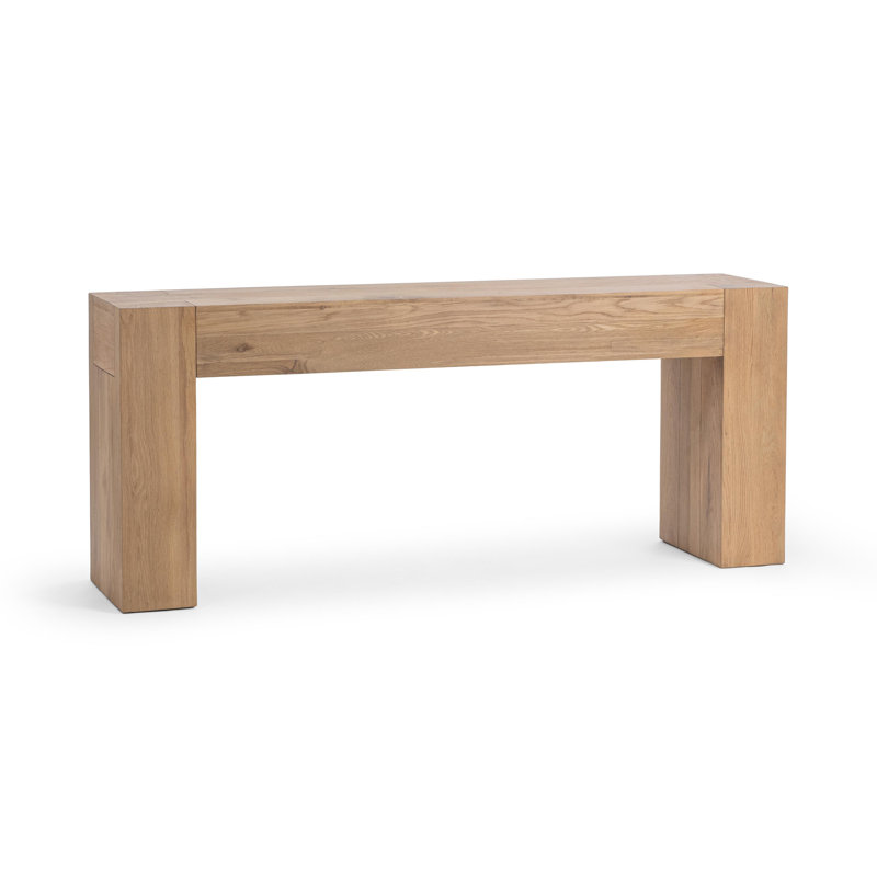Elise 72" Console Table, Weathered Oak