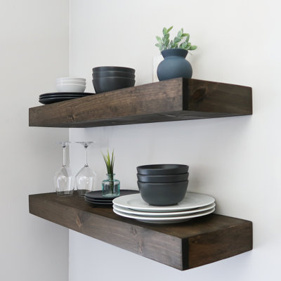 Midwood Hand Carved Rustic Shelves 3.5" Thick