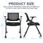 Chaise de conférence ergonomique pliable avec dossier en filet respirant-1397834170