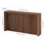 Adelma 56" Wide Rectangular Fluted Console Table-2013195327