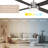 Santorini Smart 4-Blade 52in Ceiling Fan 2700K-6000K CCT Selectable LED Light Kit with Remote Control in Brushed Nickel with Reversible Blades Weathered Wood or Ebony Works With iOS or Android App