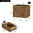 Fluted Nightstand With 2 Drawers-1828503700