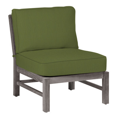 Club Teak Sectional Slipper Chair