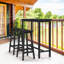 28,7 po Ensemble de 2 tabourets de bar en bois massif-373606145