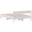 Vidaxl Bed Frame With Headboard Solid Wood Pine-120745397-120745406