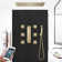 Phone Controlled Brushed Gold Thermostatic Shower System with LED and Jets