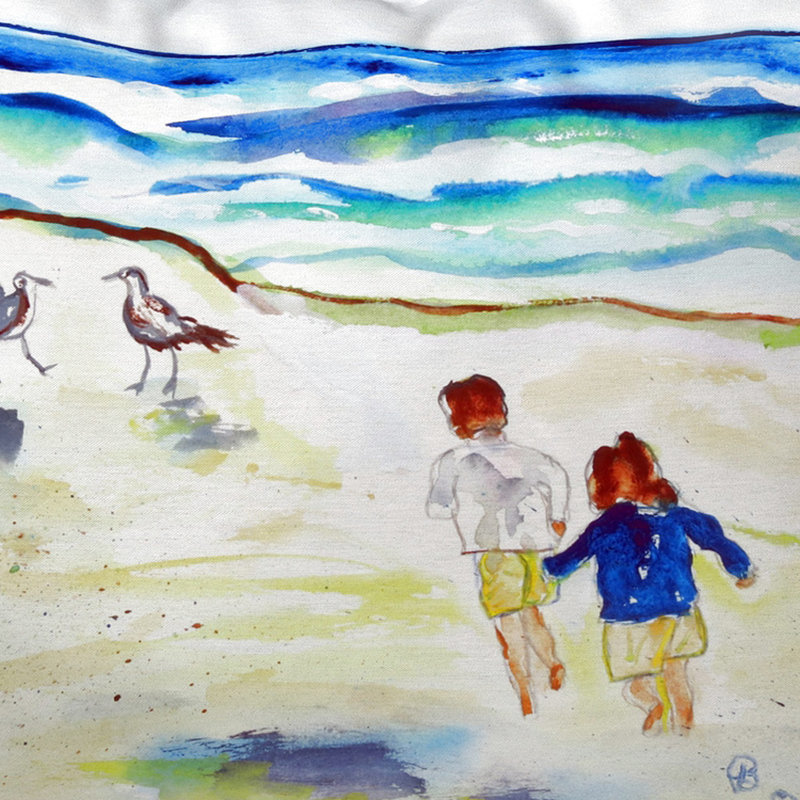  Housse et insert pour coussin d'extérieur courant Run at the Beach, Petit