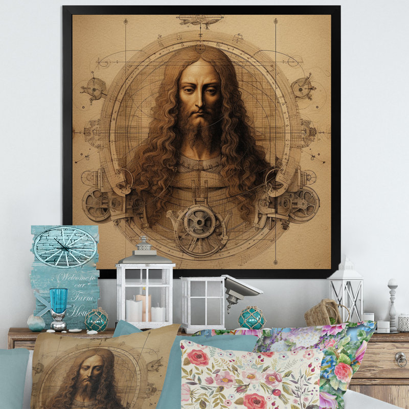 Vinatge, chef-d'œuvre I sur toile, H 36 po x l 36 po x P 1,5 po, Cadre flottant noir