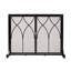 Large Metal Winchester Fireplace Mesh Screen with Doors-2024042074