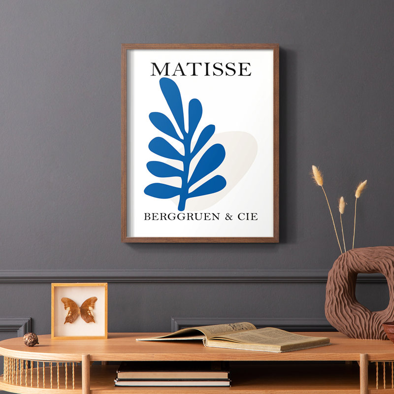 Matisse CCXCII, reproduction encadrée - bois massif, Brun, H 28 po x l 22 po