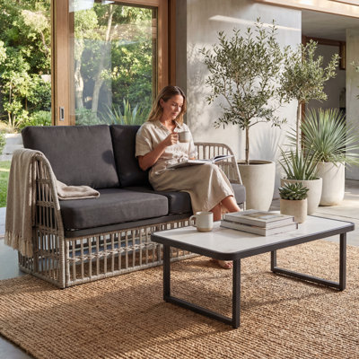 Morrisdale Outdoor Patio Furniture Set With Cushions And Coffee Table
