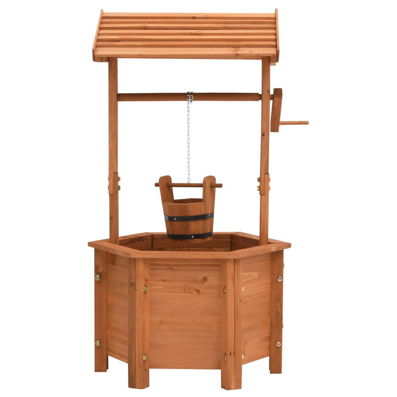 Fresco Wood Statue Planter