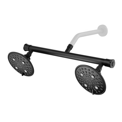 Dual Manifold Shower Kit With Pressure Balancing Valve & 6 Spray Patterns - Model 4366K, Wall Mount Shower Arm