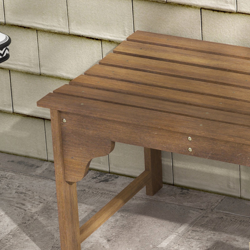 Banc de patio avant en bois rustique avec siège à lattes, pour jardin extérieur, terrasse robuste, capacité de 792 lb, résistant aux intempéries