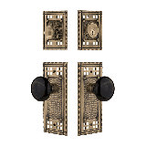 Nostalgic Warehouse Craftsman Entry Set with Porcelain Knob