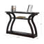 Table d'appoint étroite en stratifié de style contemporain, parfaite comme console ou table de canapé, dans un vestibule, un salon ou une chambre à coucher-1756988430