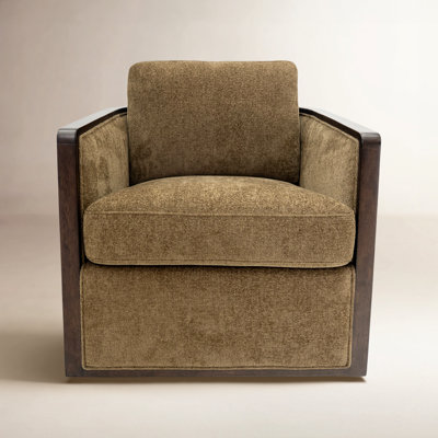 Clarisse Linen Swivel Armchair