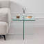 Petite table basse en verre trempé transparent