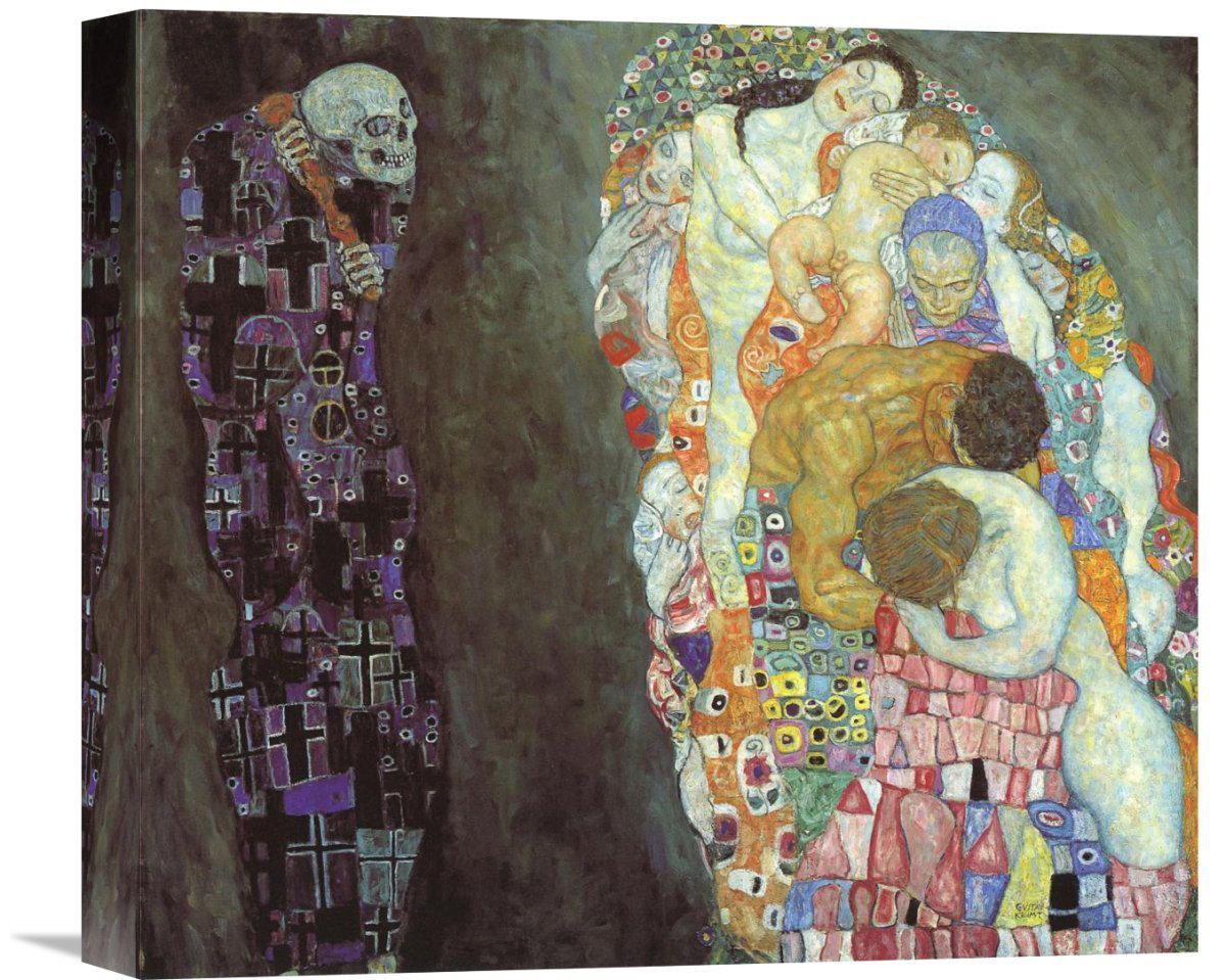 Vault W Artwork 'Death and Life' by Gustav Klimt Painting Print on ...